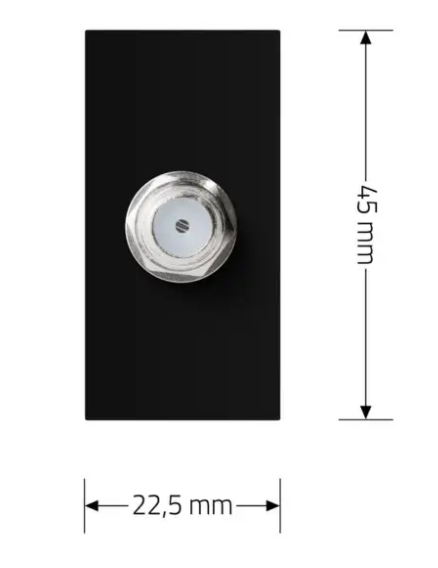 Фото 5 Механізм розетка супутникова SAT чорний Livolo