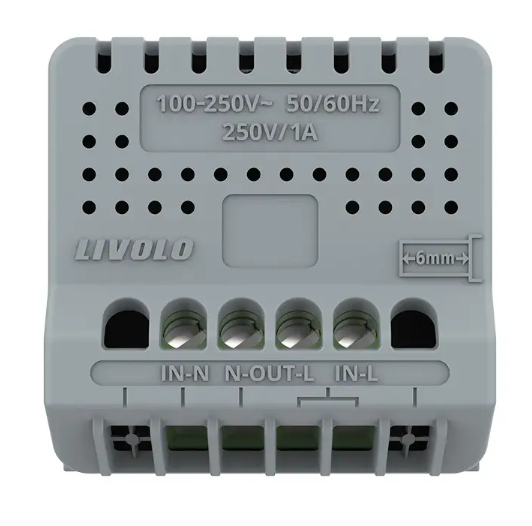 Фото 4 Механизм бесконтактный выключатель 1 сенсор Sense белый Livolo