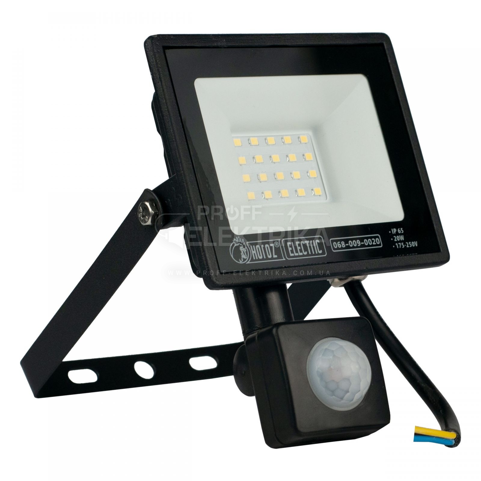 Фото Прожектор LED с датчиком движения 20W PARS S20 HOROZ