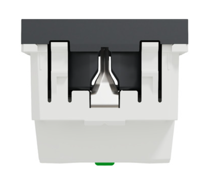 Фото 3 Розетка с заземлением и шторками 16А самозажимные клеммы антрацит UNICA NEW Schneider Electric