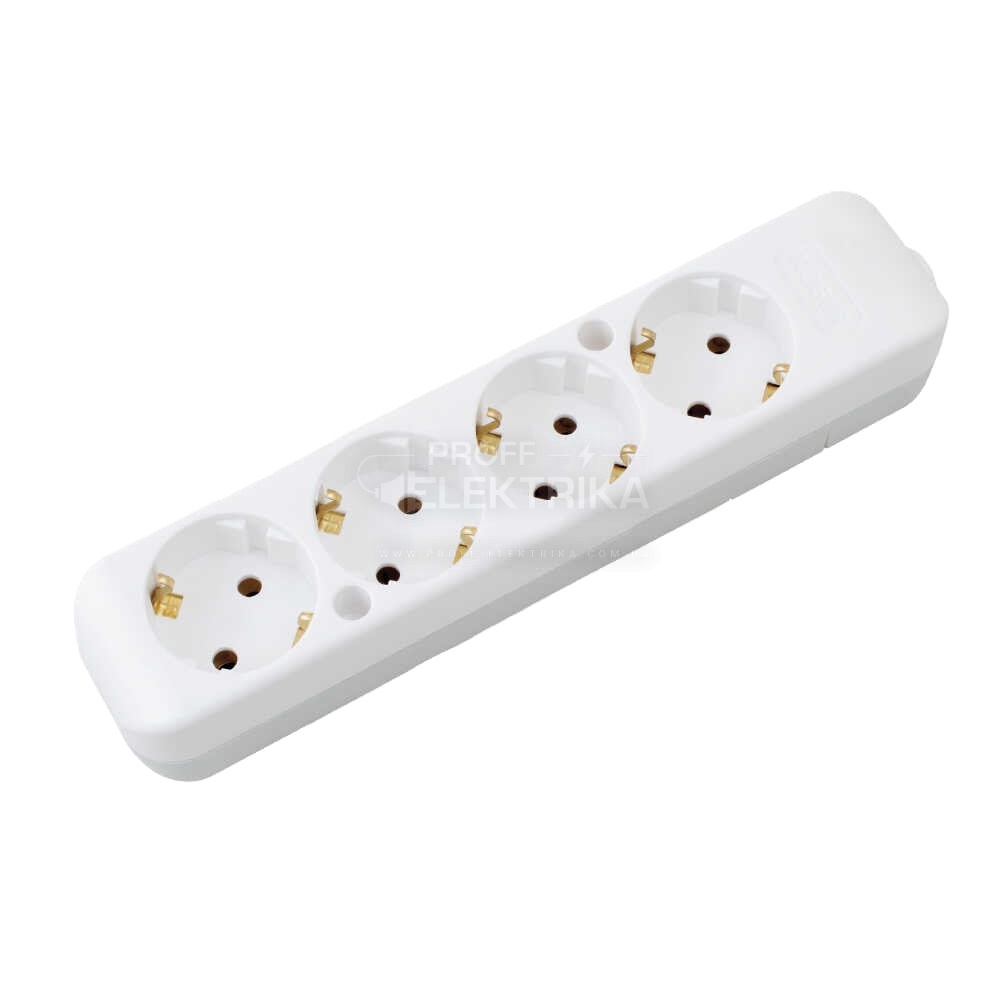 Фото Колодка Nilson Flash 4 гнізда із заземленням 54130100