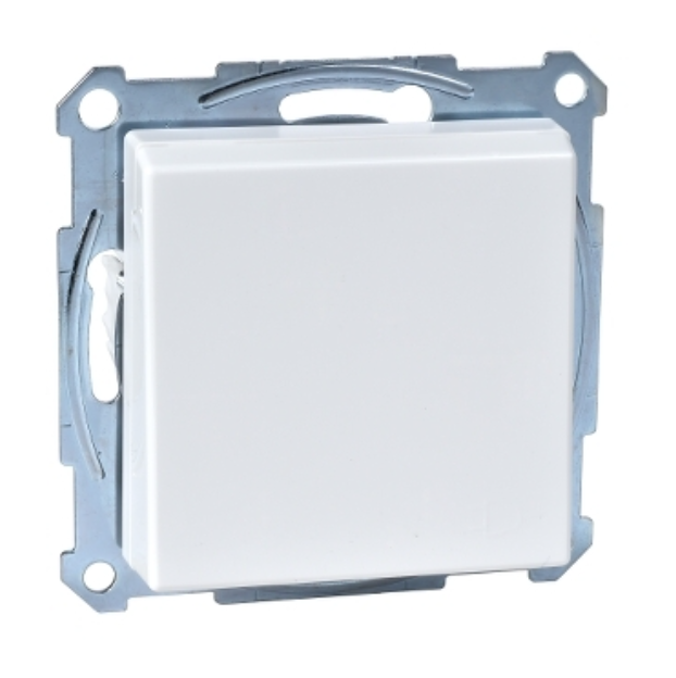 Фото Розетка Schuko із заземленням з кришкою та захисними шторками полярно-білий MTN2310-0319