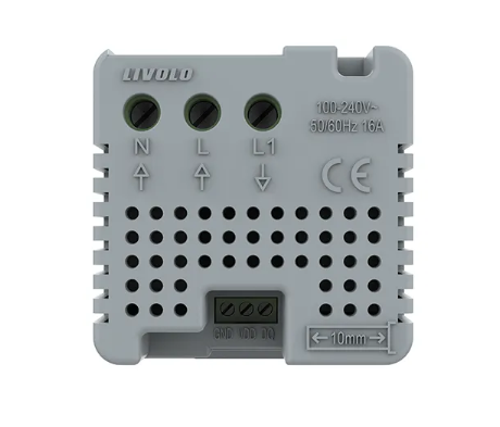 Фото 4 Механізм розумний програмований терморегулятор із зовнішнім датчиком температури для теплої підлоги білий Livolo