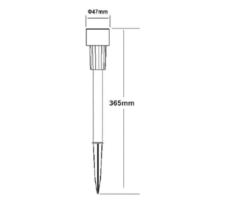 Фото 2 Світильник садово-парковий на сонячній батареї 6400K NEPTUN HOROZ 078-004-0001-010