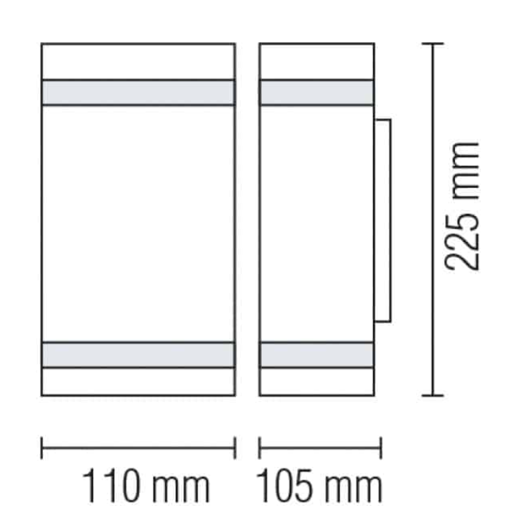 Фото 2 Светильник садово-парковый GARDENYA-4 2xGU10 без лампы HOROZ 075-010-0004-011