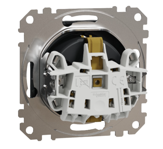 Фото 3 Розетка Sedna Design с заземлением и шторками черная