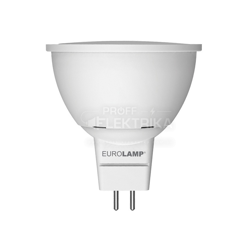 Фото Лампа MR16 G5.3 5W 3000K 220V EUROLAMP