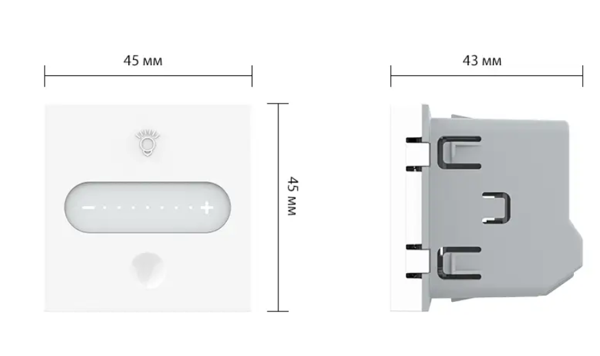 Фото 5 Розумний механізм сенсорний EC димер Livolo чорний Livolo