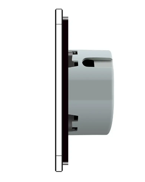 Фото 3 Бесконтактный выключатель 2 сенсора 1-1 черное стекло Livolo