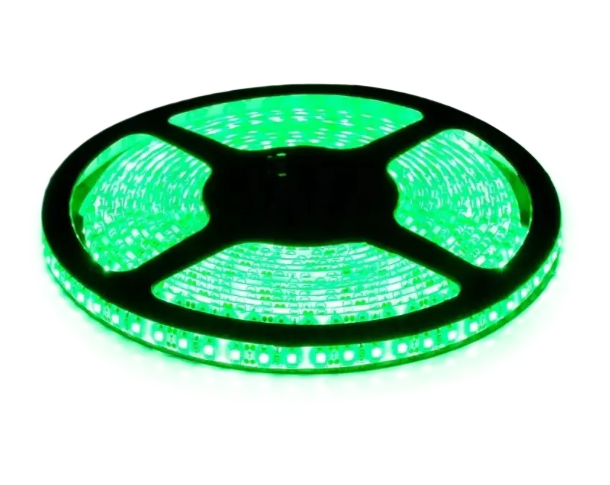 Фото Світлодіодна стрічка LED 60Lm IP33 smd3528 12V Green STAND