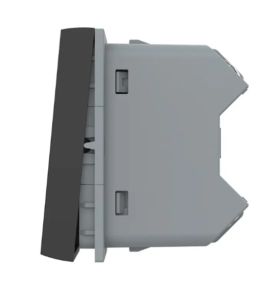 Фото 2 Механізм двоклавішний Кнопковий вимикач без фіксації чорний Livolo