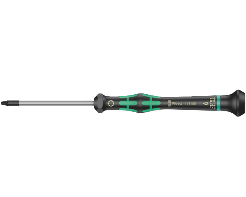 Фото Отвертка TORX HF с фиксирующей функцией для электронщиков WERA 2067 05118185001 TX9×60 мм