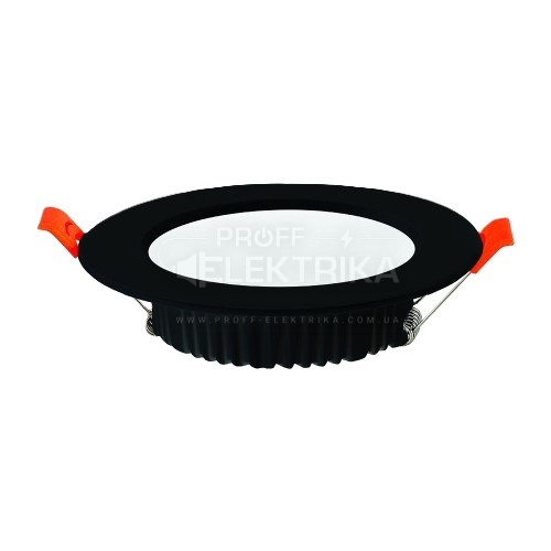 Фото Світильник врізний ALEXA-12 3CCT HOROZ чорний