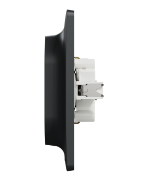 Фото 3 Розетка подвійна із заземленням зі шторками гвинтовий затискач антрацит UNICA NEW Schneider Electric