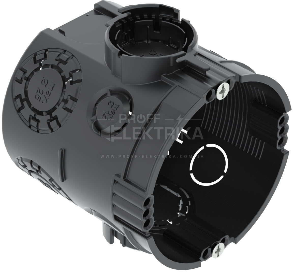 Фото Монтажна коробка UG 46 для цегляної стіни 61*46 без гвинтів чорний OBO Betterman