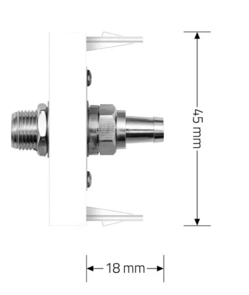 Фото 6 Механизм розетка спутниковая SAT белый Livolo