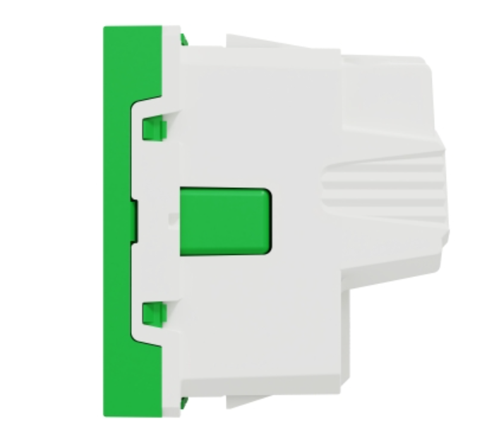 Фото 5 Розетка с заземлением со шторками винтовый зажим 16 А зеленый UNICA NEW Schneider Electric