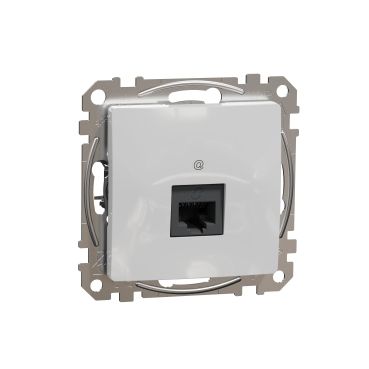 Фото Разъем RJ45 одинарный CAT5E UTP Алюминий Sedna Design
