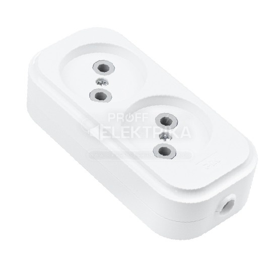 Фото Колодка PIN 2 гнезда без заземления​ 516-050200-203