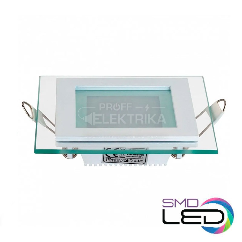 Фото 2 Светильник квадрат LED врезной 12W 6400К GLAS MARIA12 HOROZ