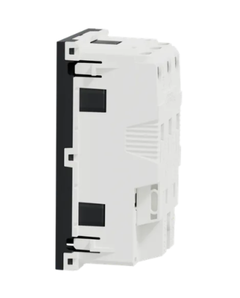 Фото 2 Двойная розетка 45° со шторками с заземлением антрацит UNICA NEW Schneider Electric