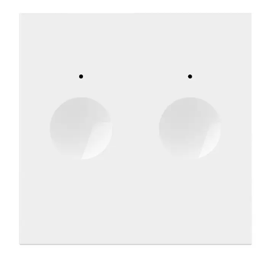 Фото 2 Механизм сенсорный проходной/перекрестный выключатель Sense 2 сенсора белый Livolo