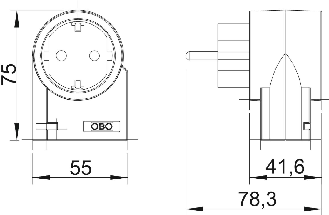 Фото 2 Высокочувствительное устройство защиты для розетки с защитным контактом OBO Bettermann