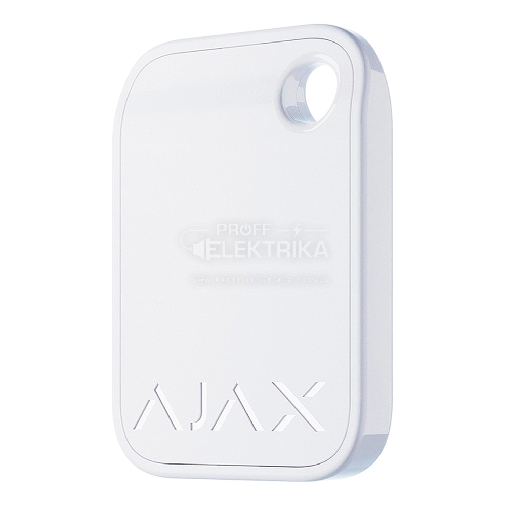Фото 3 Брелок для управления охранной системой Ajax Tag белый 3 шт.