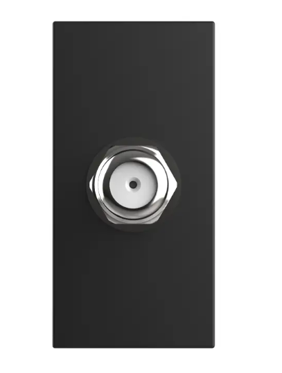 Фото 2 Механізм розетка супутникова SAT чорний Livolo