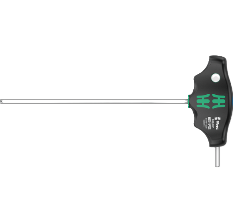 Фото Шестигранная отвертка Wera с поперечной ручкой Hex-Plus 454 HF с фиксирующей функцией 5×200 мм 05023344001