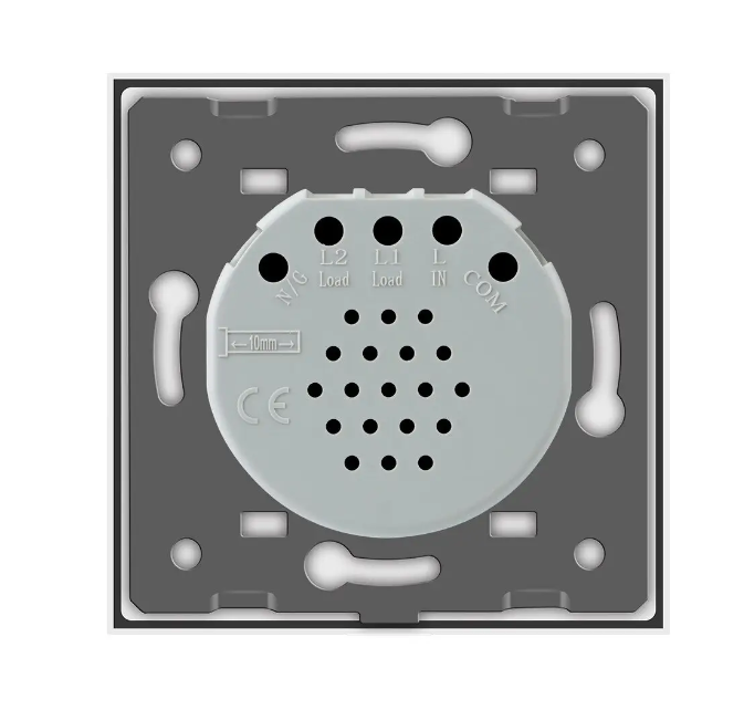 Фото 4 Сенсорний вимикач 2 сенсора 12/24В біле скло Livolo