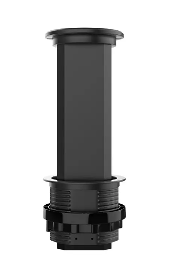 Фото 2 Висувна розетка з трьох розеток та USB чорний Livolo