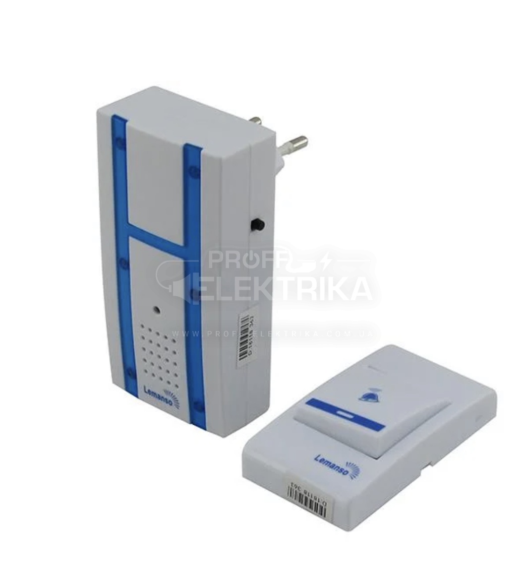 Фото Дзвінок дверний 220v + кнопка 12v LEMANSO