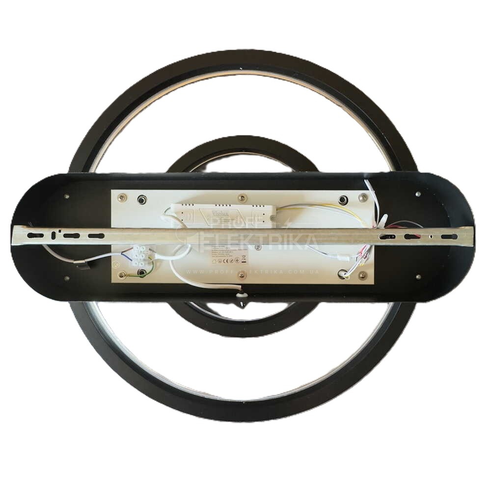 Фото 4 Світильник smart KENZO-R пульт 85W 3000-5000K IP20 коло чорний Violux 220665