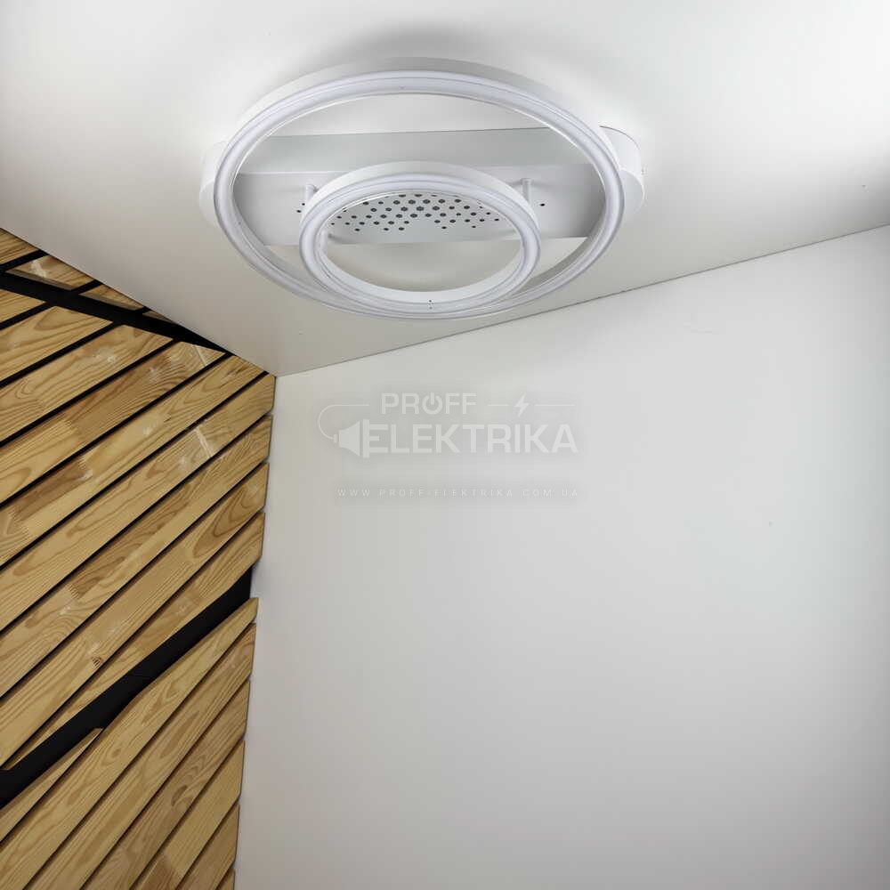 Фото 2 Світильник smart KENZO-R пульт 85W 3000-5000K IP20 коло білий Violux 220655