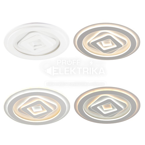 Фото 4 Світильник smart KOLIZEY пульт 130W 3000-6000K IP20 коло Violux 220445