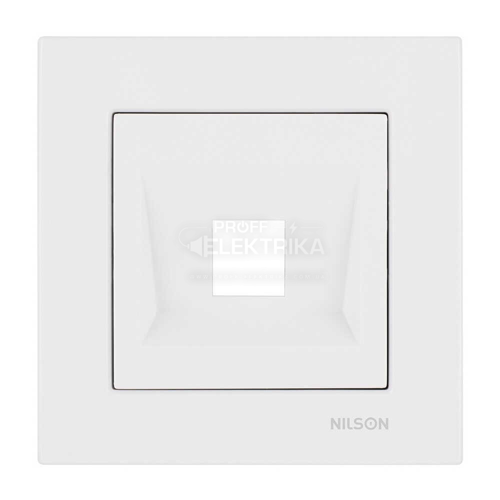 Фото розетка Біла комп'ютерна без модуля MODA