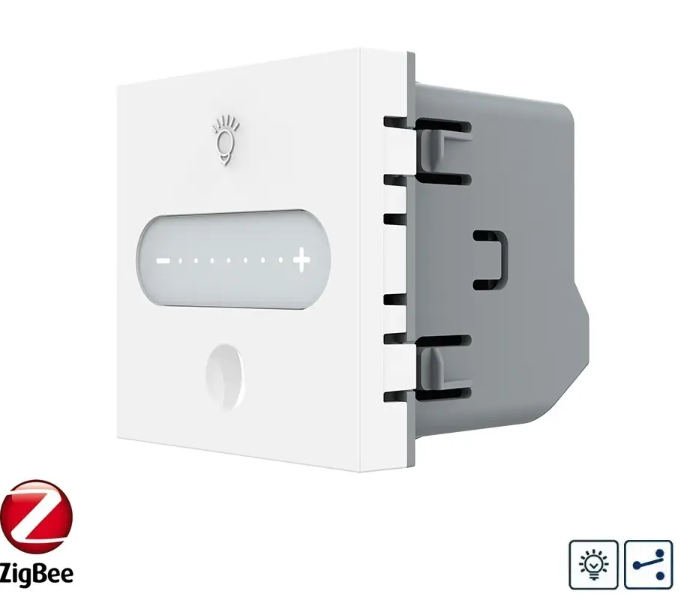 Фото Розумний механізм сенсорний прохідний/перехресний димер Livolo білий ZigBee Livolo