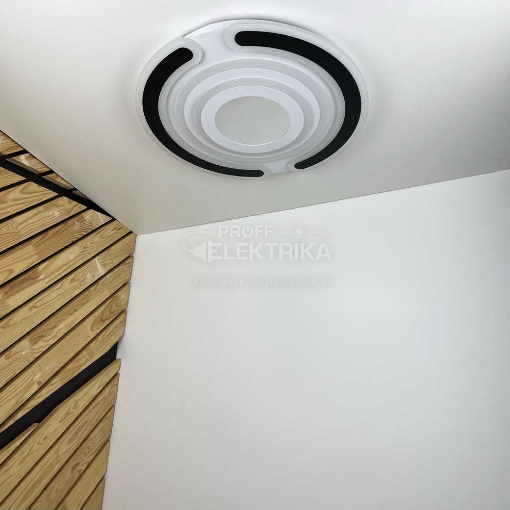 Фото 2 Світильник LED smart MATRIX пульт 100W 3000-6000K IP20 чорне коло Violux 220485