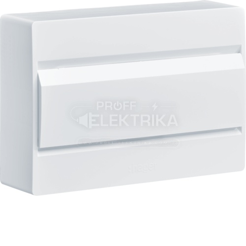 Фото Щит на 12 модулів накладний з білими дверцятами COSMOS