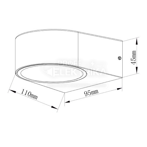 Фото 2 Архітектурний світильник накладний Ardero DH0120ARD під лампу чорний