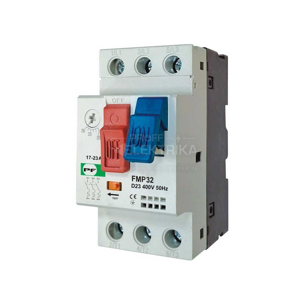 Фото Автоматический выключатель защиты двигателя АЗД 2000 3P 17А-23A 380В Промфактор
