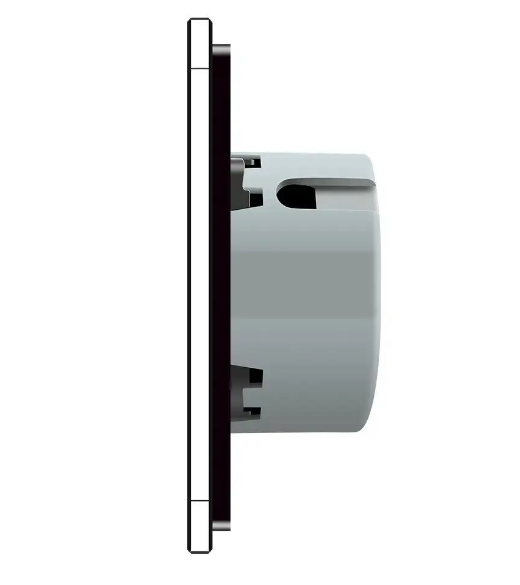 Фото 3 Розумний сенсорний прохідний вимикач ZigBee 2 сенсора чорне скло Livolo