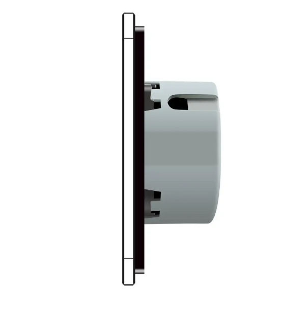 Фото 3 Сенсорный выключатель 8 сенсоров 2-2-2-2 черное стекло Livolo