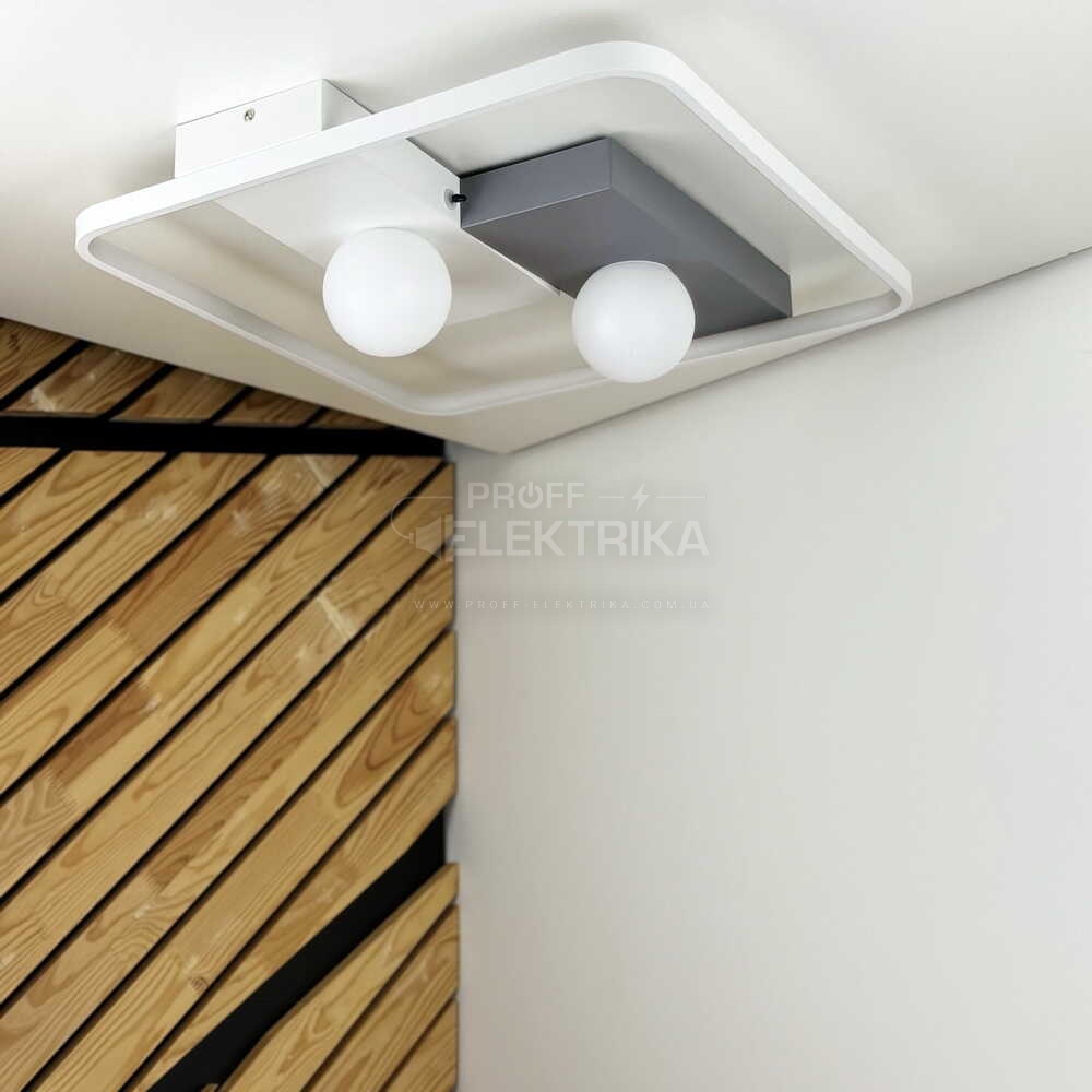 Фото 5 Светильник LED smart PICASSO-S пульт 85W 3000-5000K IP20 квадрат бело-серый Violux 220645