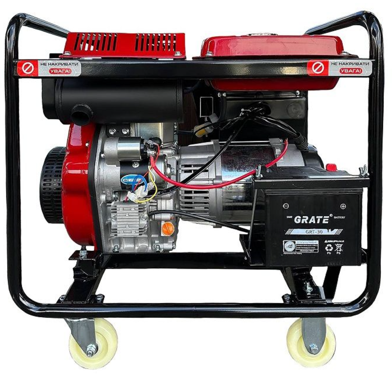 Фото 2 Генератор дизельний ALDO AP-5500DE (100% мідь)