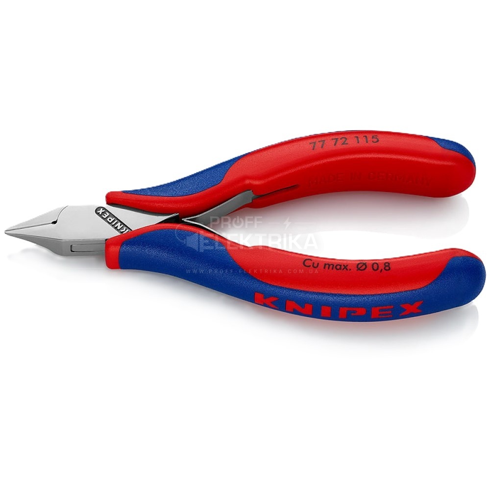 Фото Кусачки бічні для електроніки KNIPEX 77 72 115
