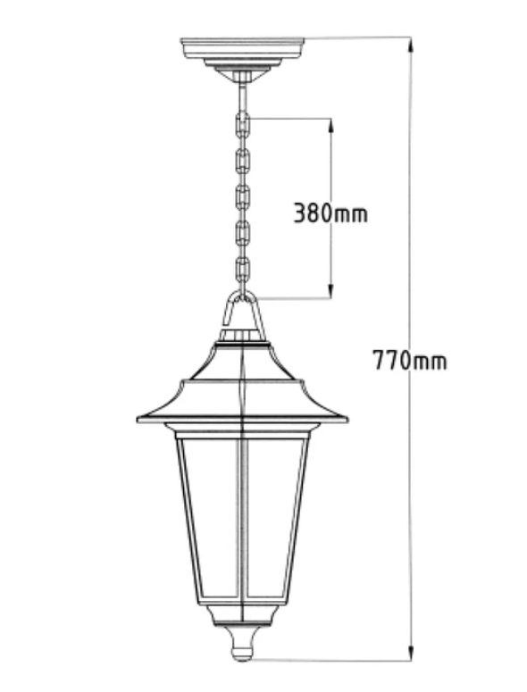 Фото 2 Світильник садово-парковий BEGONYA-3 Е27 чорний HOROZ 400-010-118