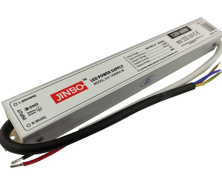 Фото Блок живлення JLV-12060-W 12V 60W 5А IP67 JINBO