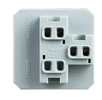 Фото 3 Механизм Кнопочный выключатель без фиксации черный Livolo